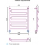 Полотенцесушитель водяной Сунержа Элегия 80x60
