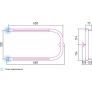 Полотенцесушитель водяной Сунержа П-образный 32x65 с 2 полками 