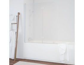 Шторка на ванну Vegas Glass E2V 120 01 10 L профиль белый, стекло сатин 